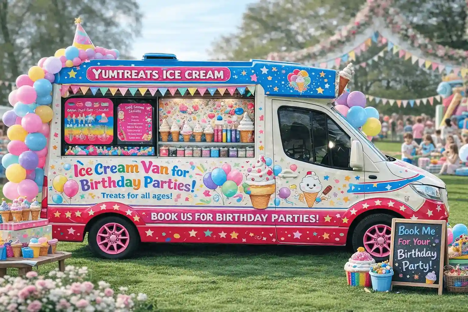 Ice cream van for birthday parties